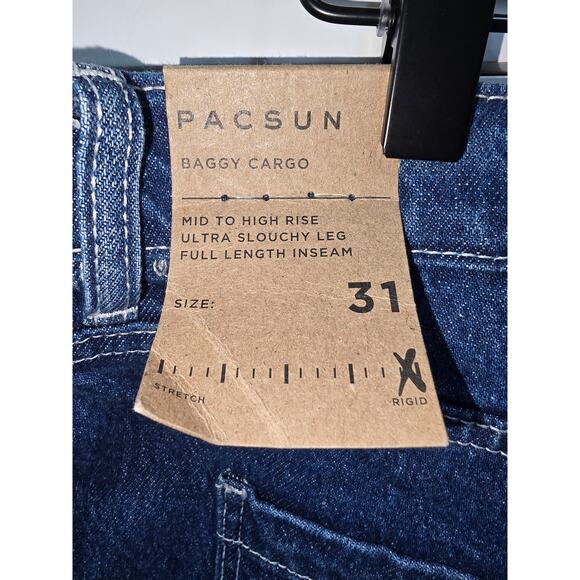 NWT PacSun Baggy Cargo Jeans - Picture 11 of 16